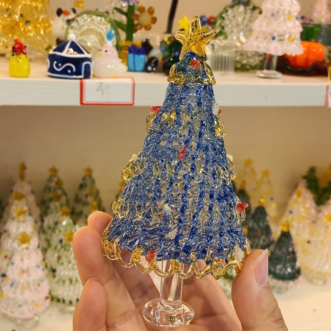 琉璃手工艺品蓝色