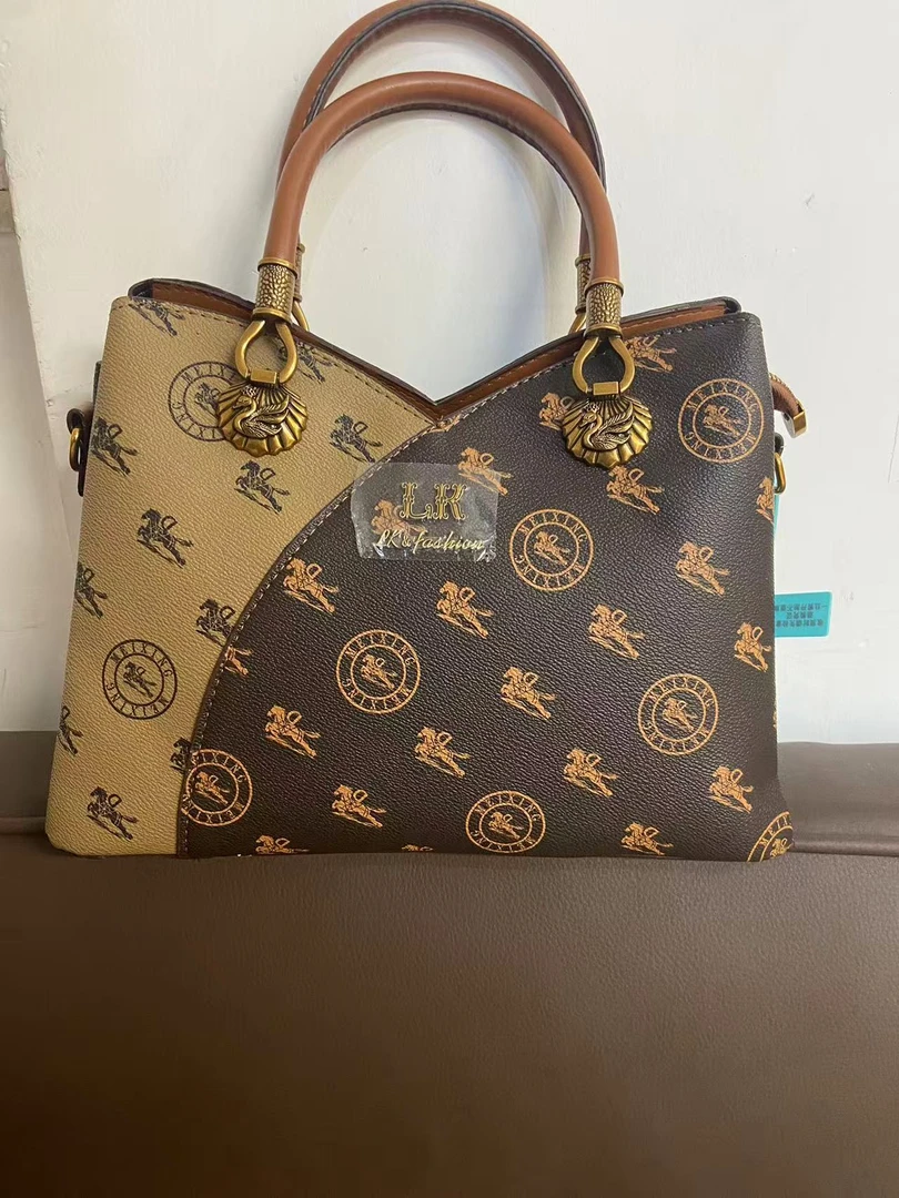 斜挎包百搭中号潮流大号托特包复古手拎包波士顿经典
