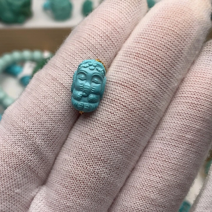 绿松石未镶嵌珠宝奇石8.6mm