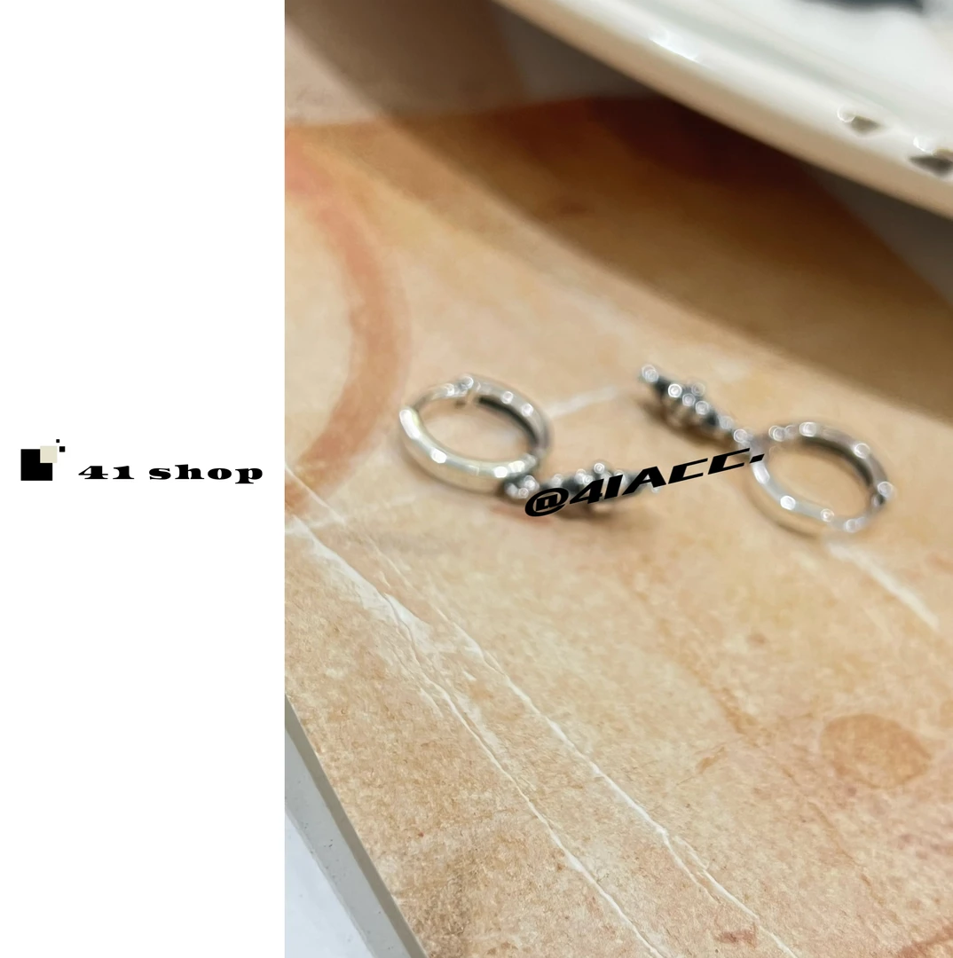 铜合金耳饰 B无编号做旧克克吊十字耳圈