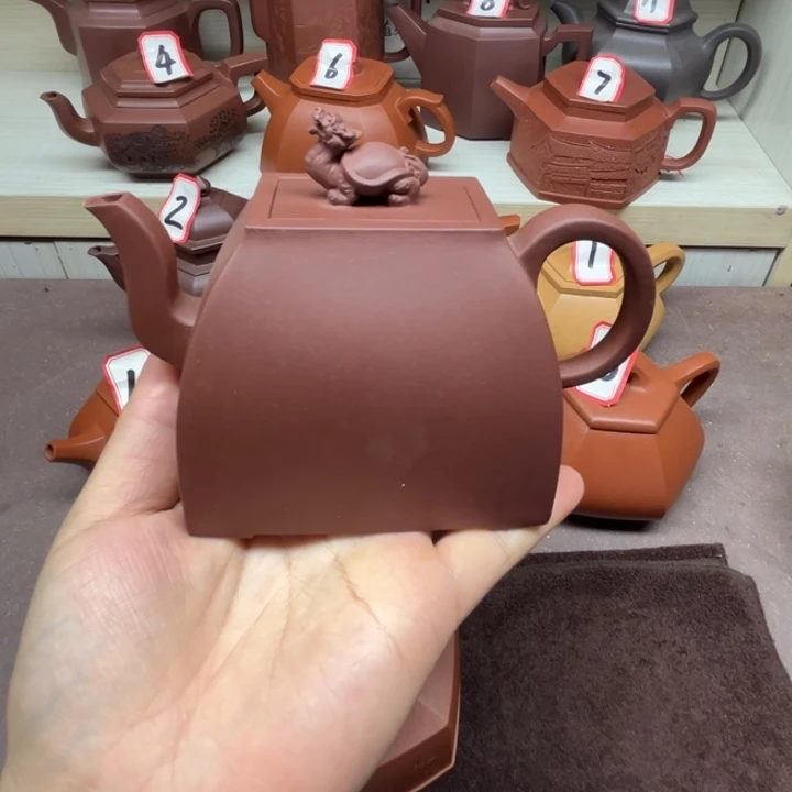 紫泥茶壶小升方300cc