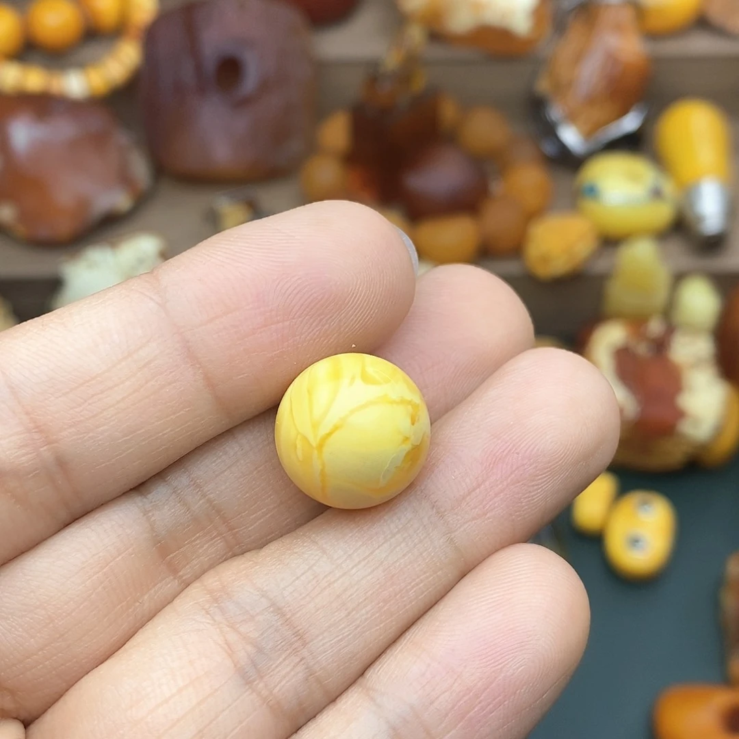 未镶嵌琥珀颈饰莫**喵尺寸15.6m琥珀单珠