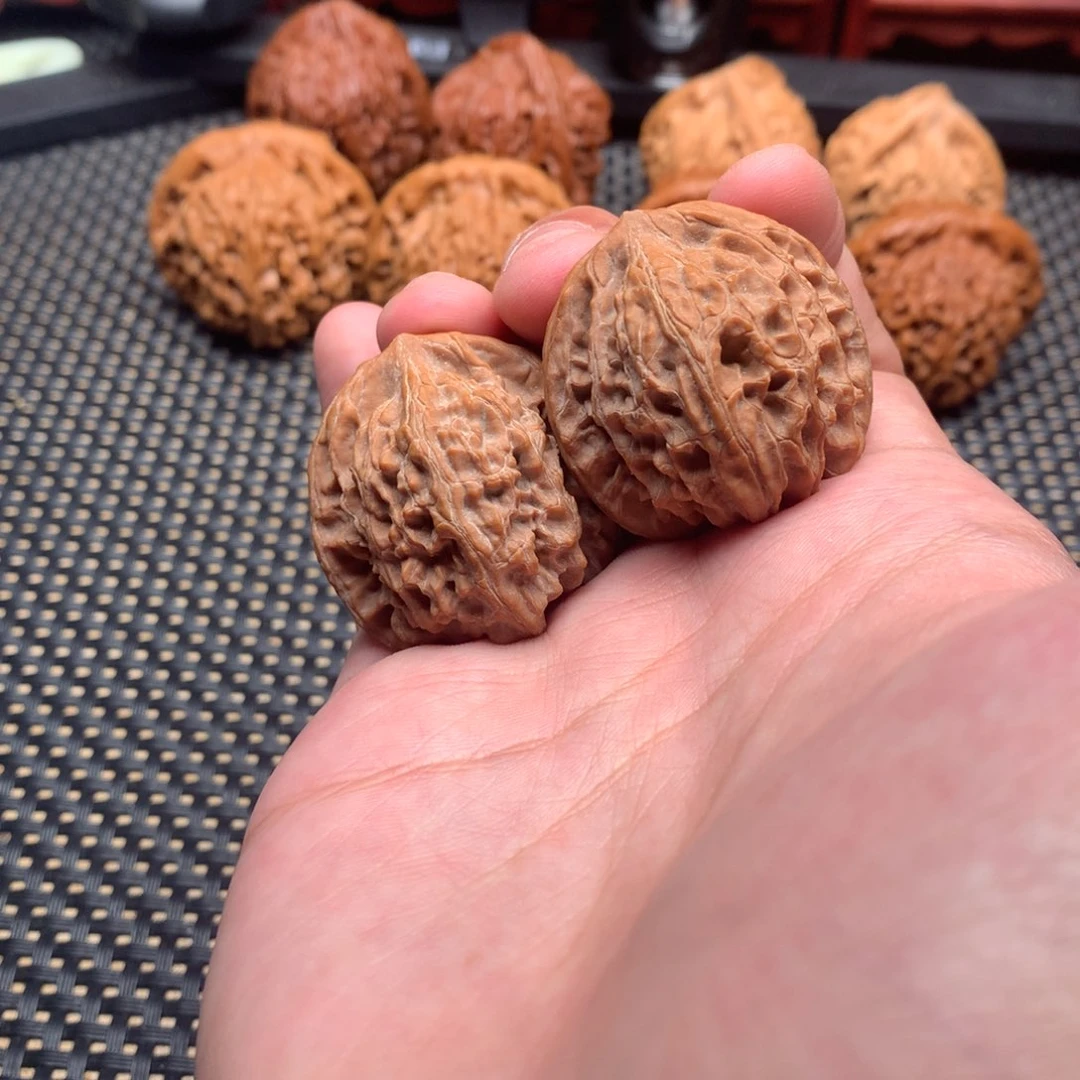 文玩核桃吊坠平顶34