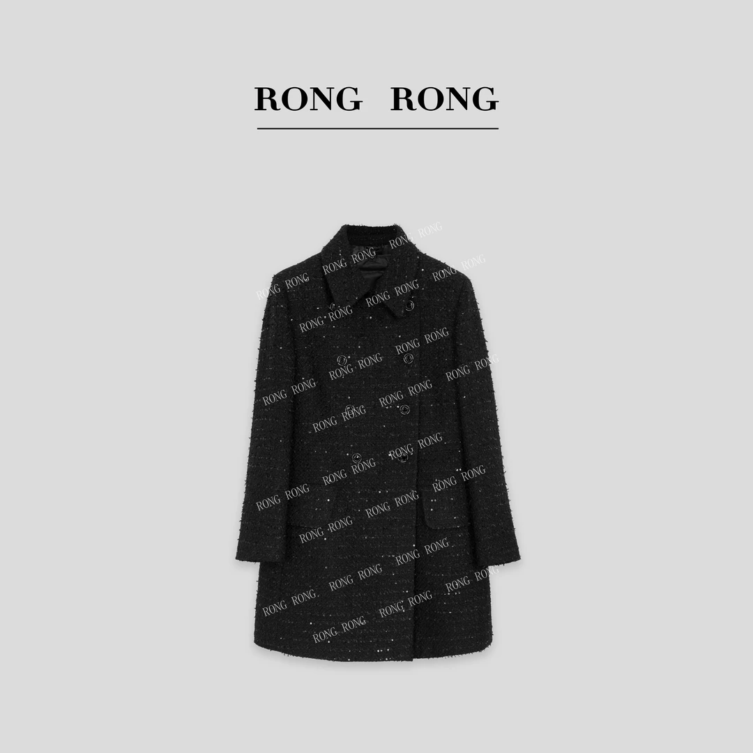 溶溶【赫本风情】RONGRONG90白鹅绒收腰裁剪小香风羽绒服NAROOM029