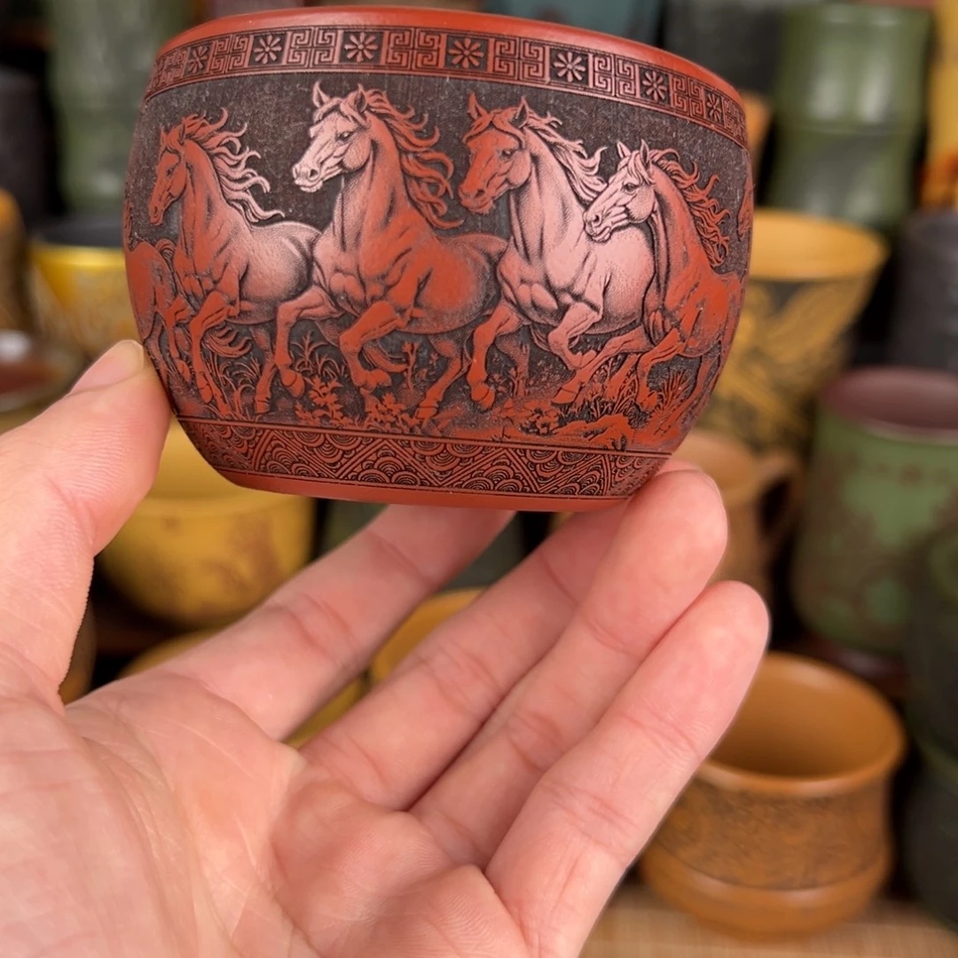 茶杯紫砂宜兴原矿紫砂杯