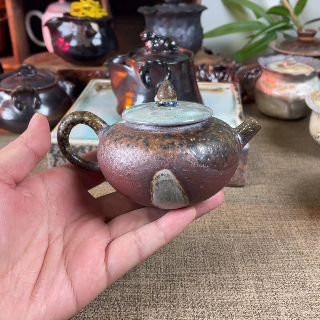 红薯饼。 柴烧。  珍珠