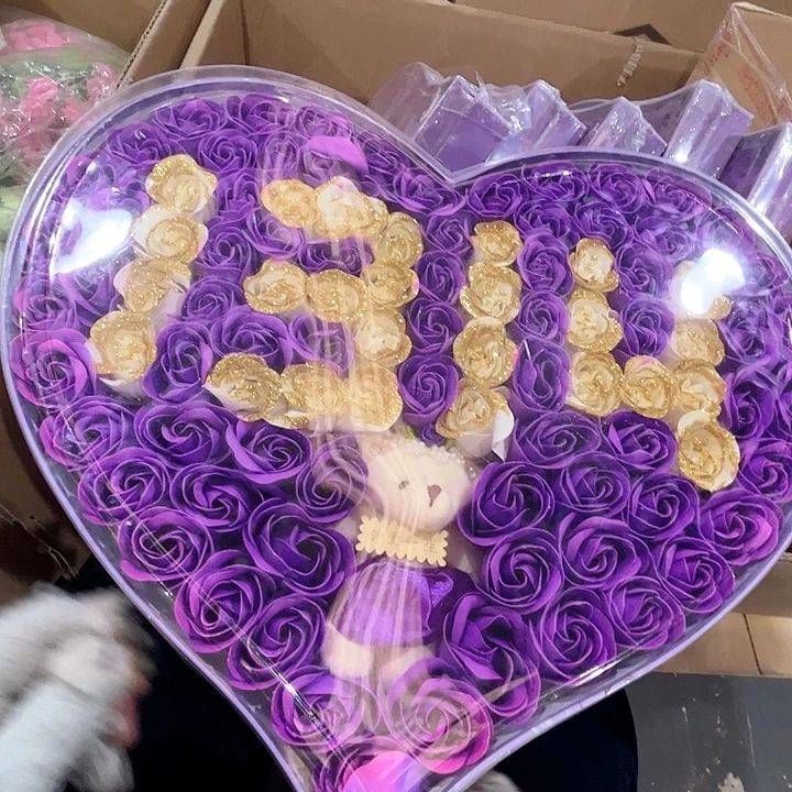 可洗手皂花礼盒。
