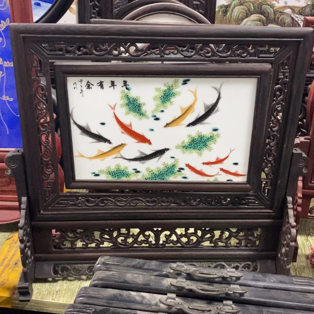 瓷38*41 景德镇瓷板画柴窑烧制