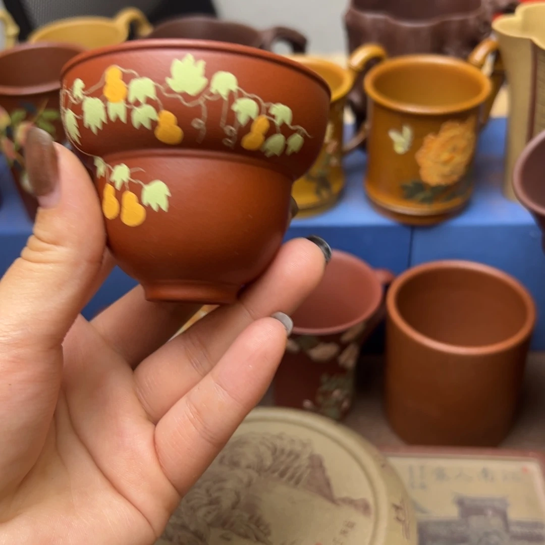 紫砂茶案紫砂主人杯80c c