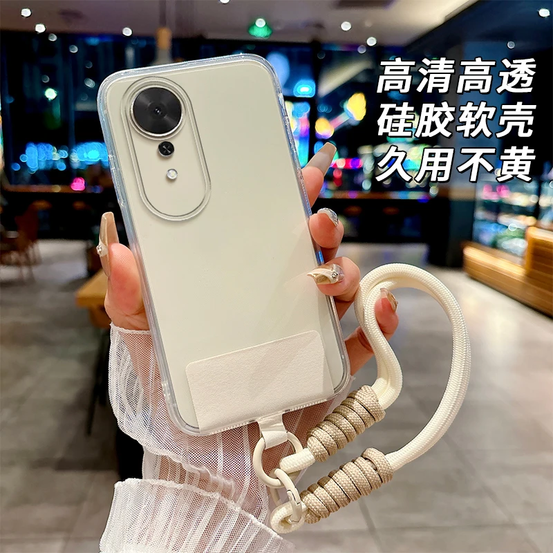 全透明软硅胶荣耀畅玩70plus手机壳LOG-AN00全包边简约大气防摔女