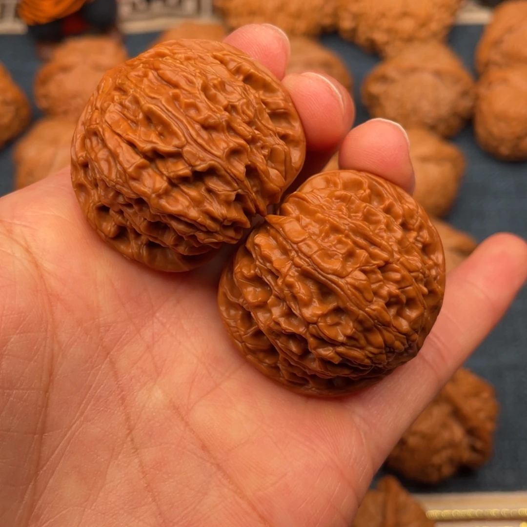 文玩核桃把件38山地无药正磨