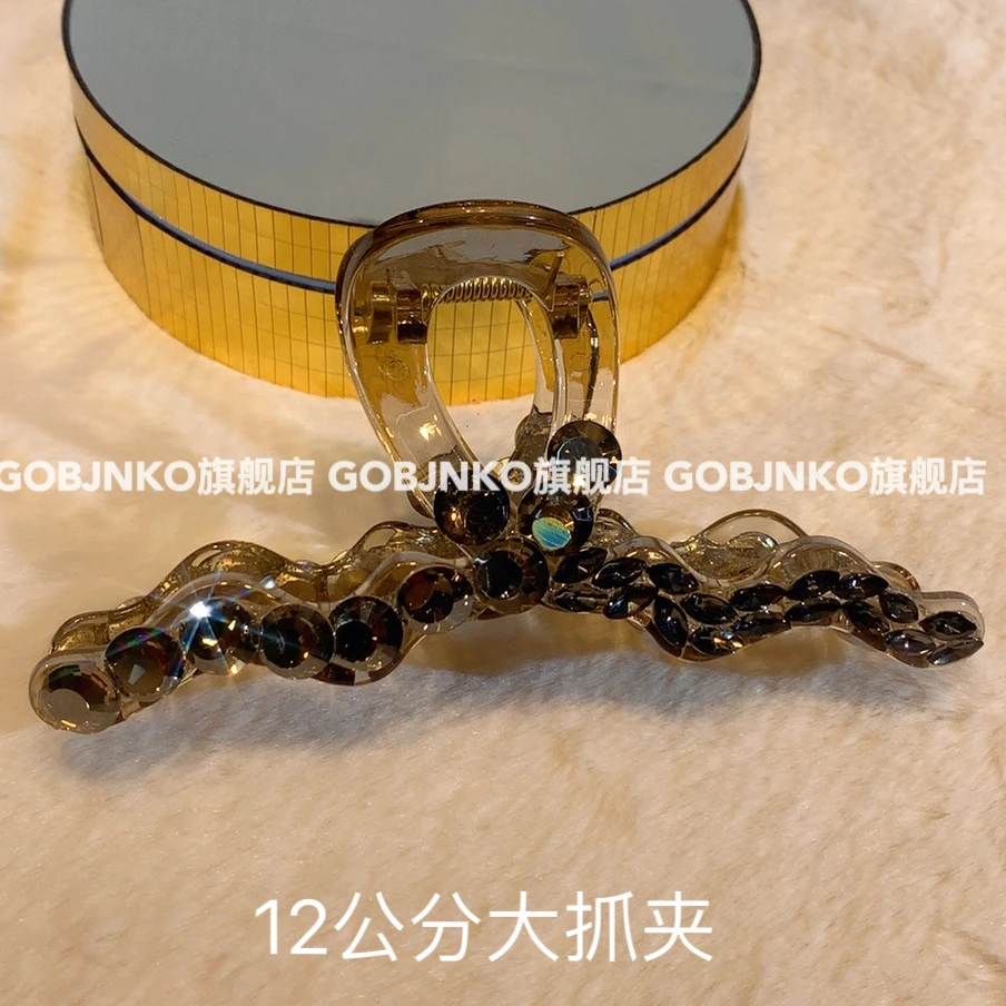 GOBJNKO气质大抓夹女日韩发夹优雅发饰富家千金风法式盘发抓夹