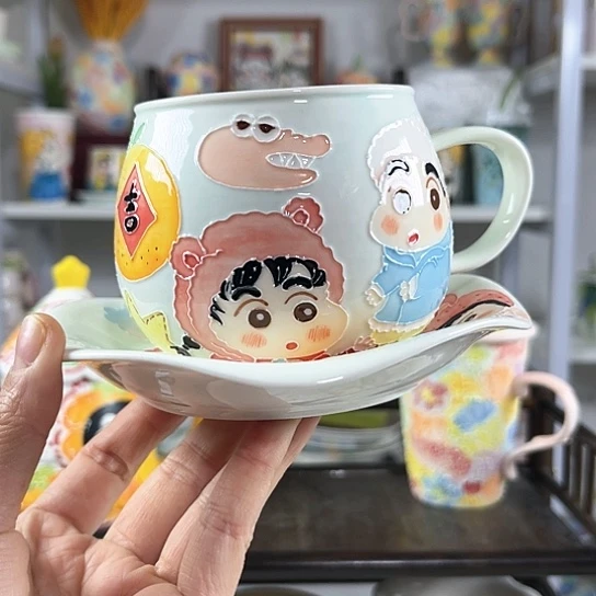 手绘高温釉下彩陶瓷宸*