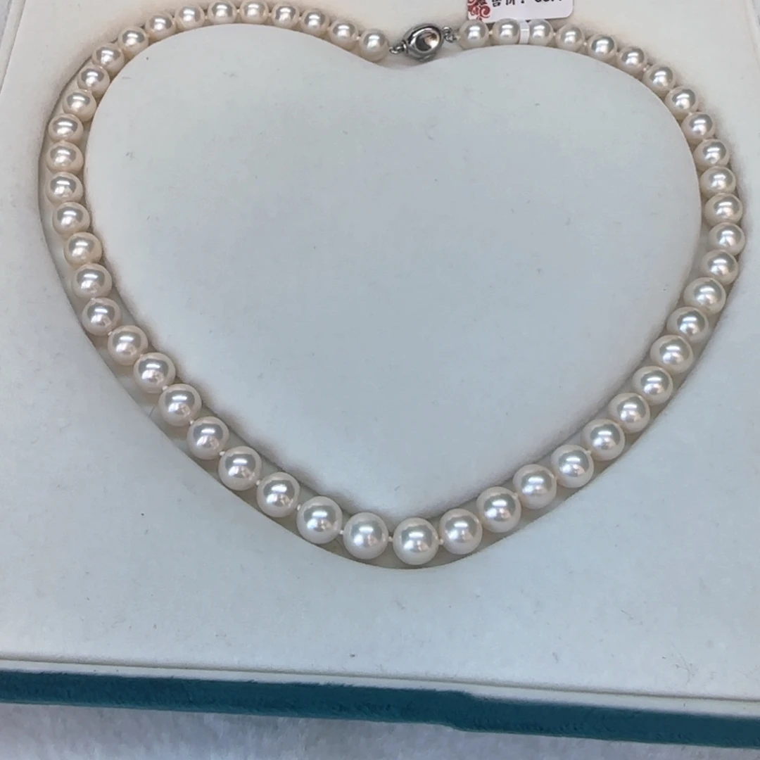 淡水珍珠项链银S925镶嵌