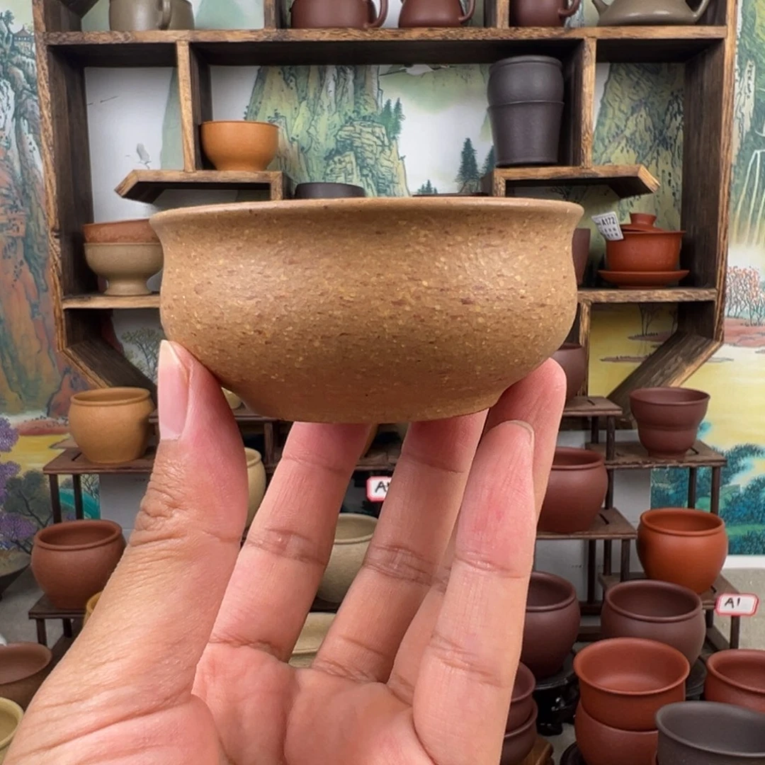 茶杯紫砂拙器甄选，纯原本矿。