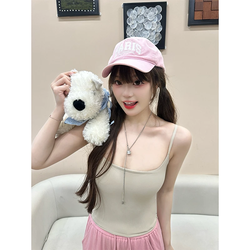 六指导 减龄公式 简约百搭显瘦内搭美背外穿带胸垫亲肤吊带背心女