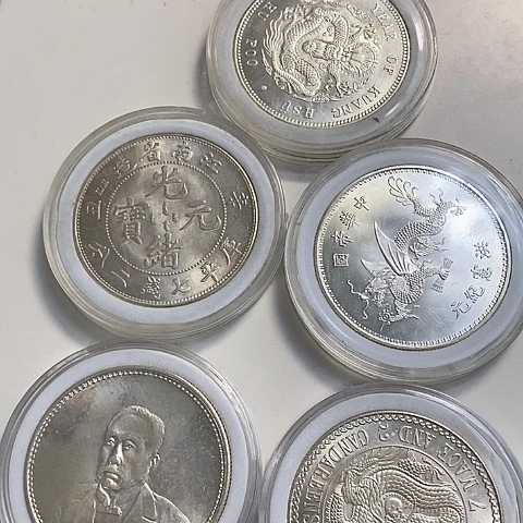 纯银高仿工艺品五枚