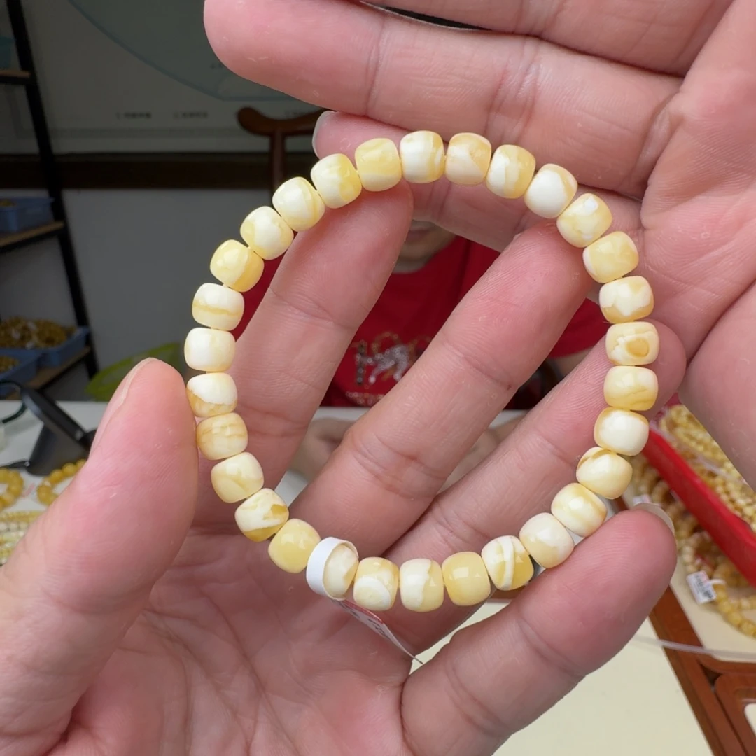 蜜蜡未镶嵌裸石蜜蜡手串