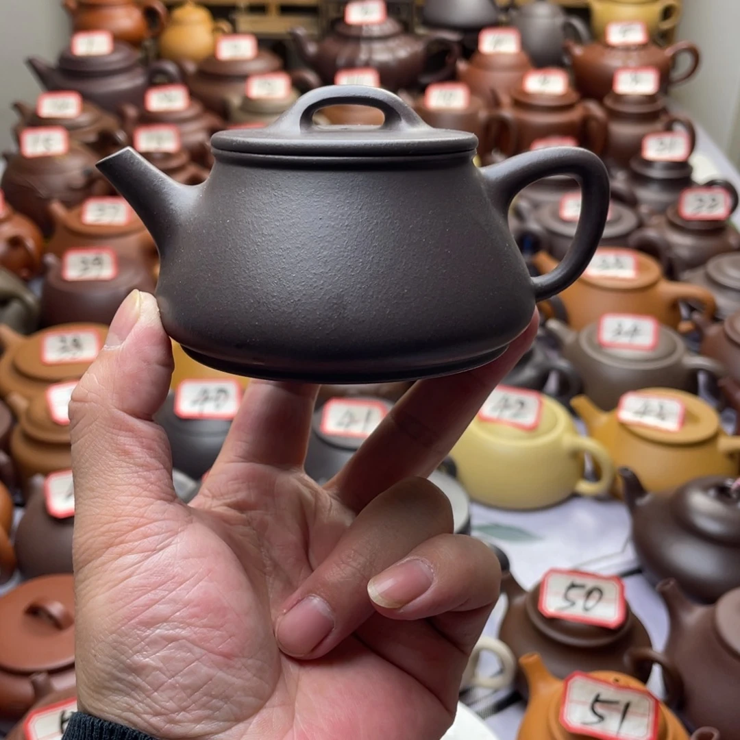 紫砂茶壶宜兴紫砂半手工