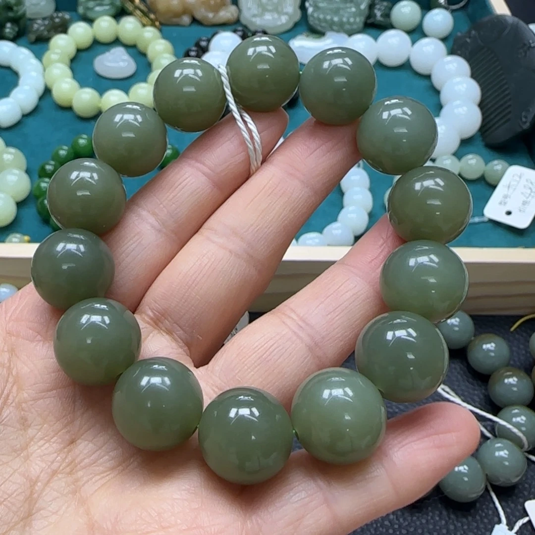 和田玉未镶嵌手链