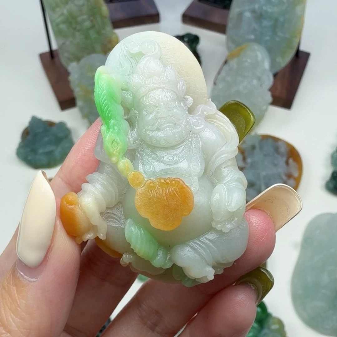 定制翡翠未镶嵌财神