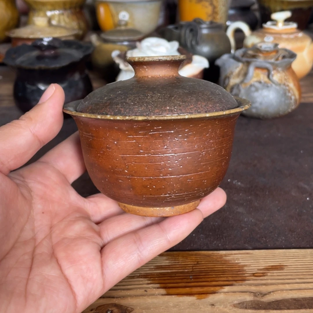 24金珍珠。  柴烧。容量140