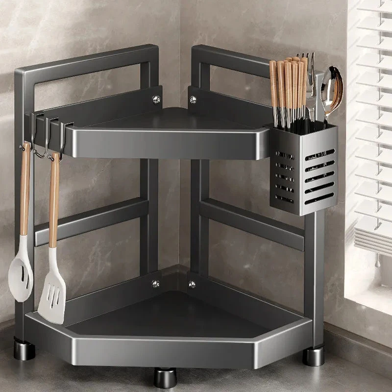 调味品架台面转角锅架置物架家用多功能收纳架调料架收纳储物架