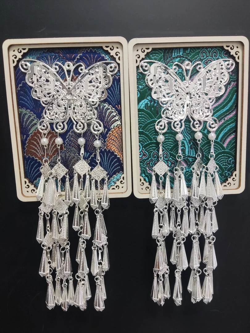 民族风，手工非遗制作蝴蝶冰箱贴