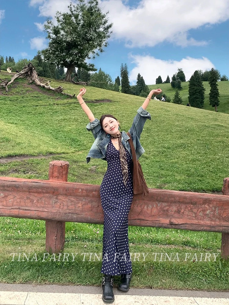 tina fairy/蓝色碎花裙