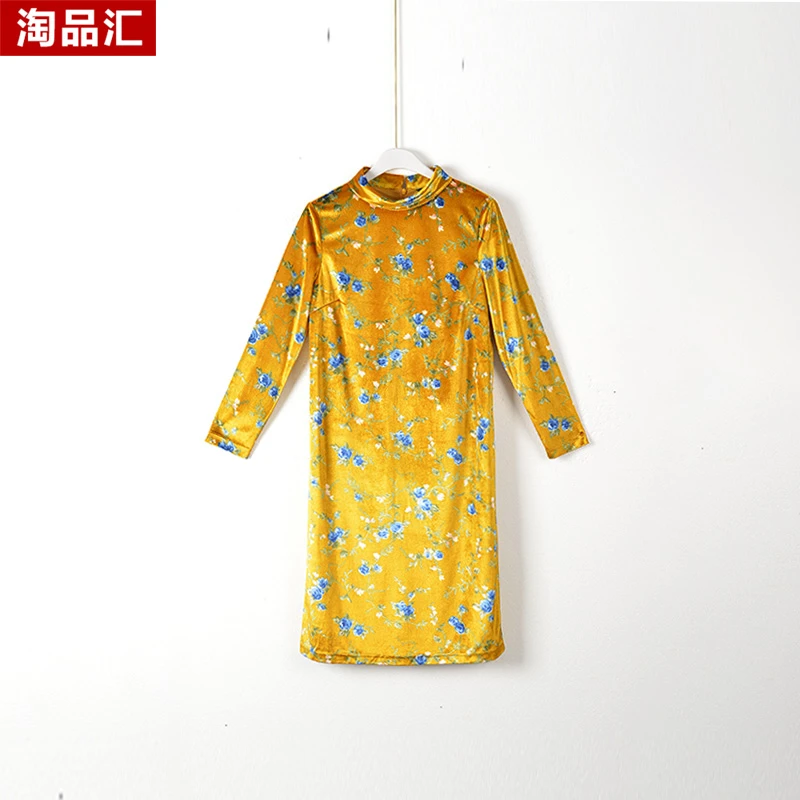 GPC4【专柜捡漏】深圳高端时尚女装YYB-连衣裙6085-黄色