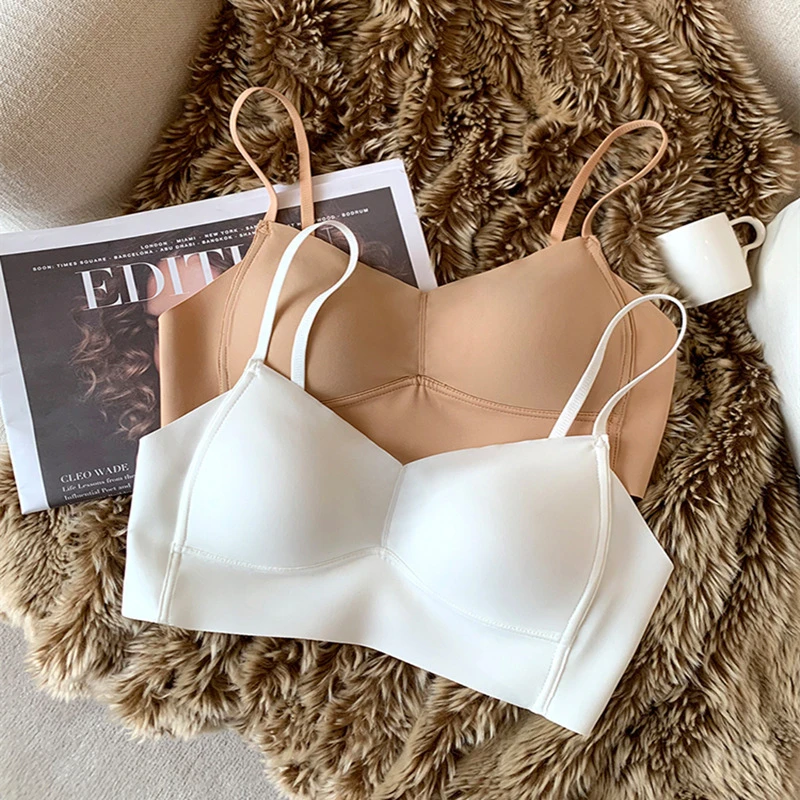 福利品无痕运动内衣背心式聚拢上托大胸显小无钢圈吊带一体文胸