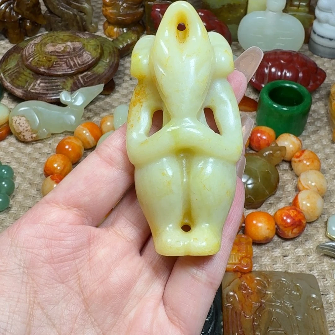 白玉菩提吊坠挂件