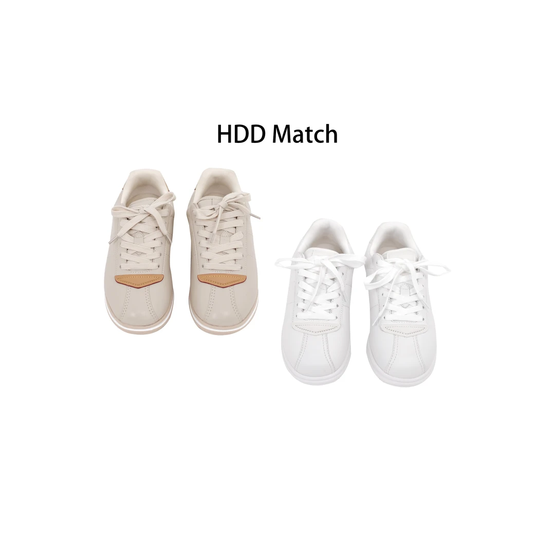 HDD- "休闲百搭" 秋冬女款纯皮小众定制休闲运动板鞋 Y8971