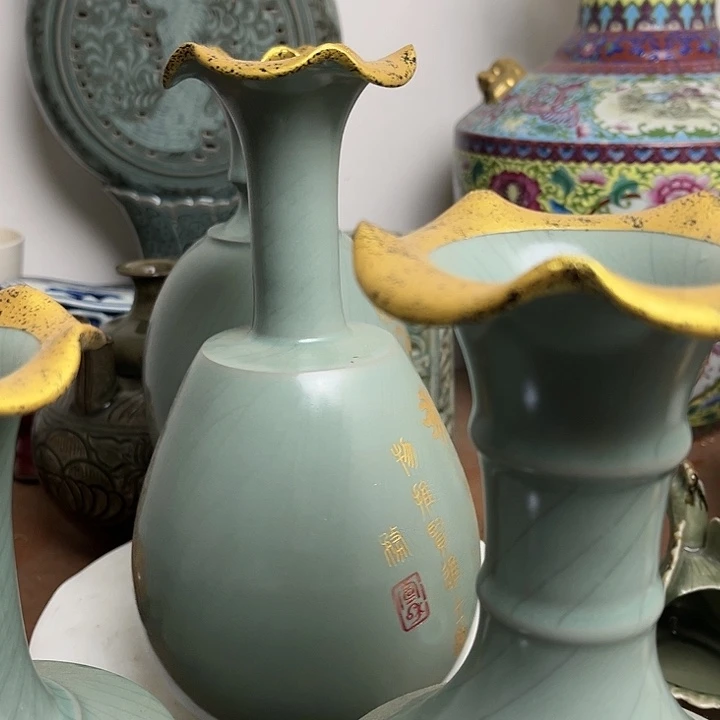 山***峰陶摆件瓷器瓷器瓷器