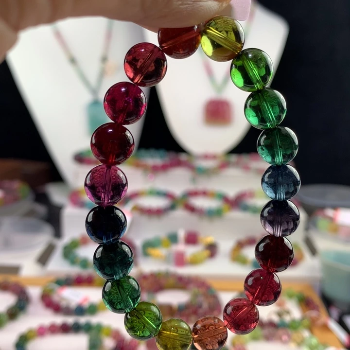 双色碧玺手链未镶嵌