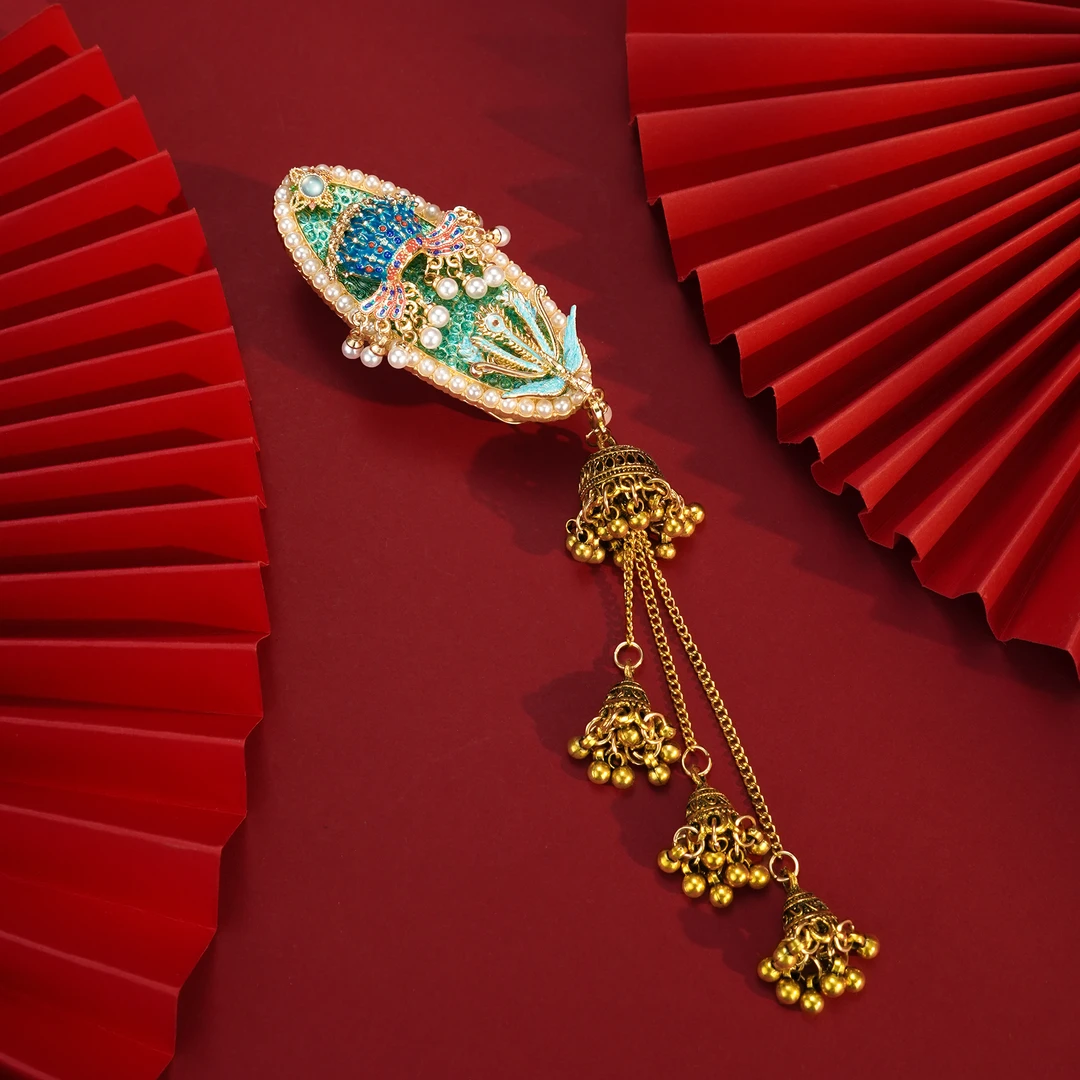 九龙九凤新中式古风发夹发卡夹子头饰女款2025新款网红爆款高级感