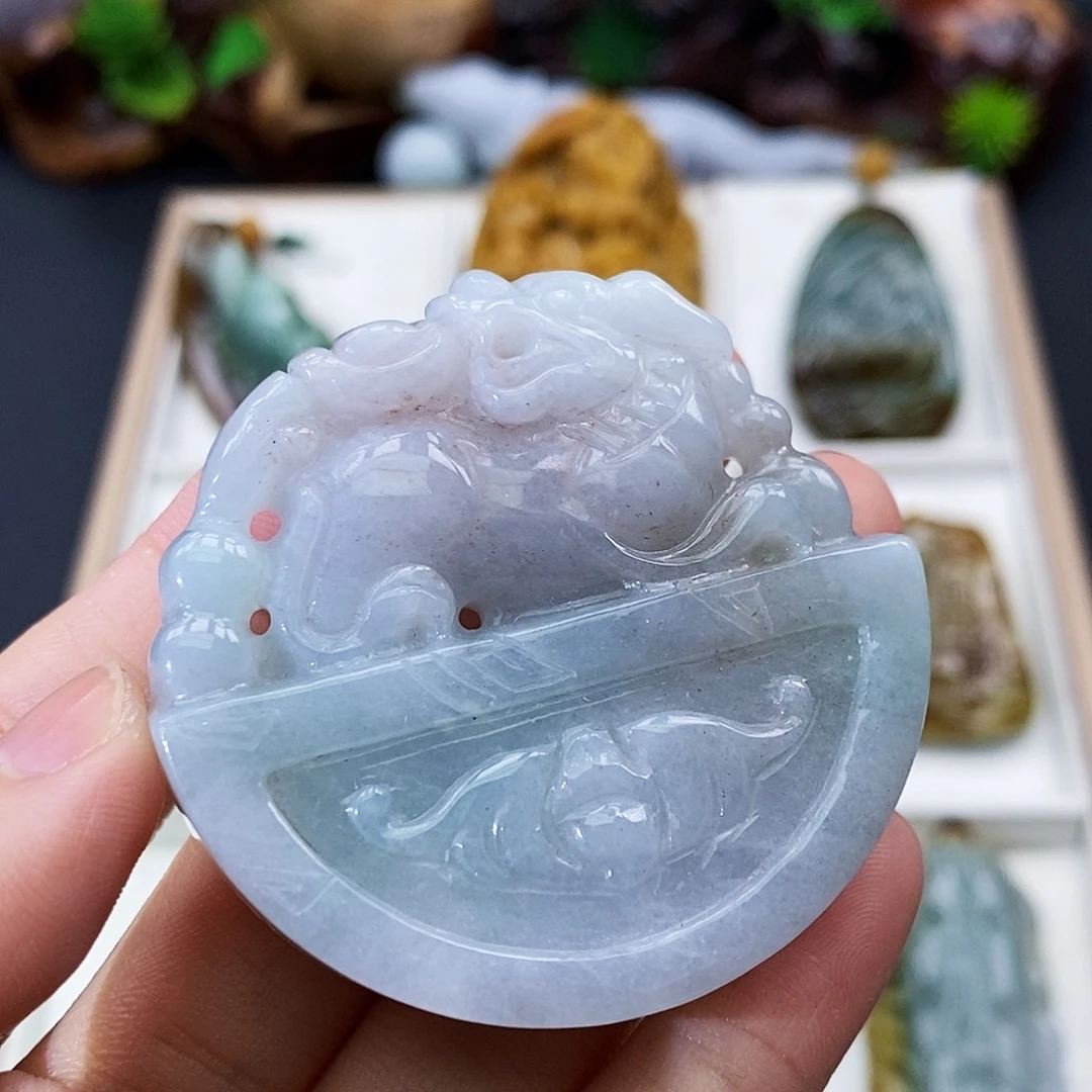 颈饰未镶嵌翡翠缅甸翡翠a货