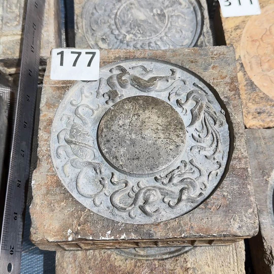 老砖茶台，砚台，画像砖