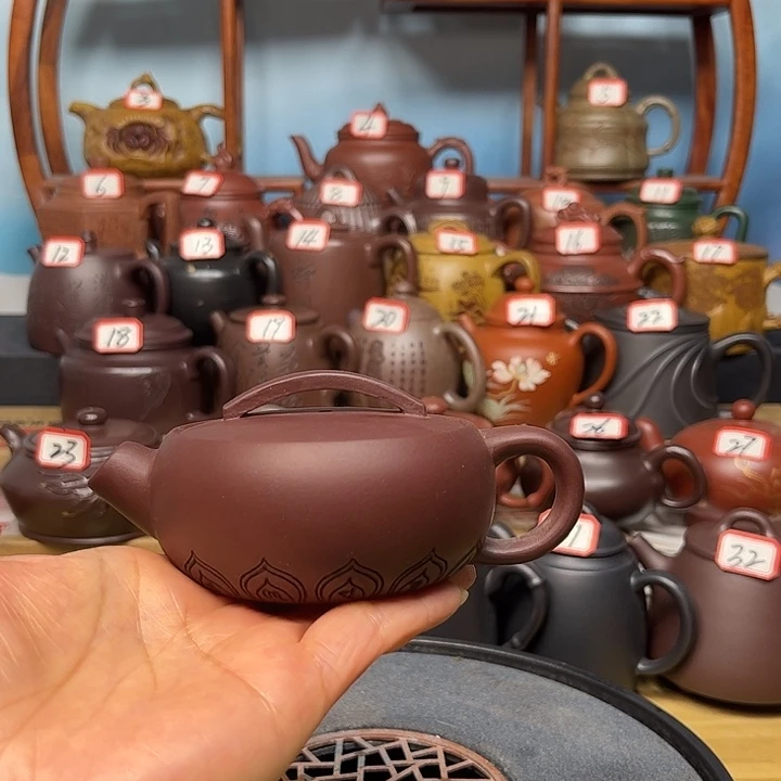 茶壶紫砂微瑕不带证书礼盒120cc