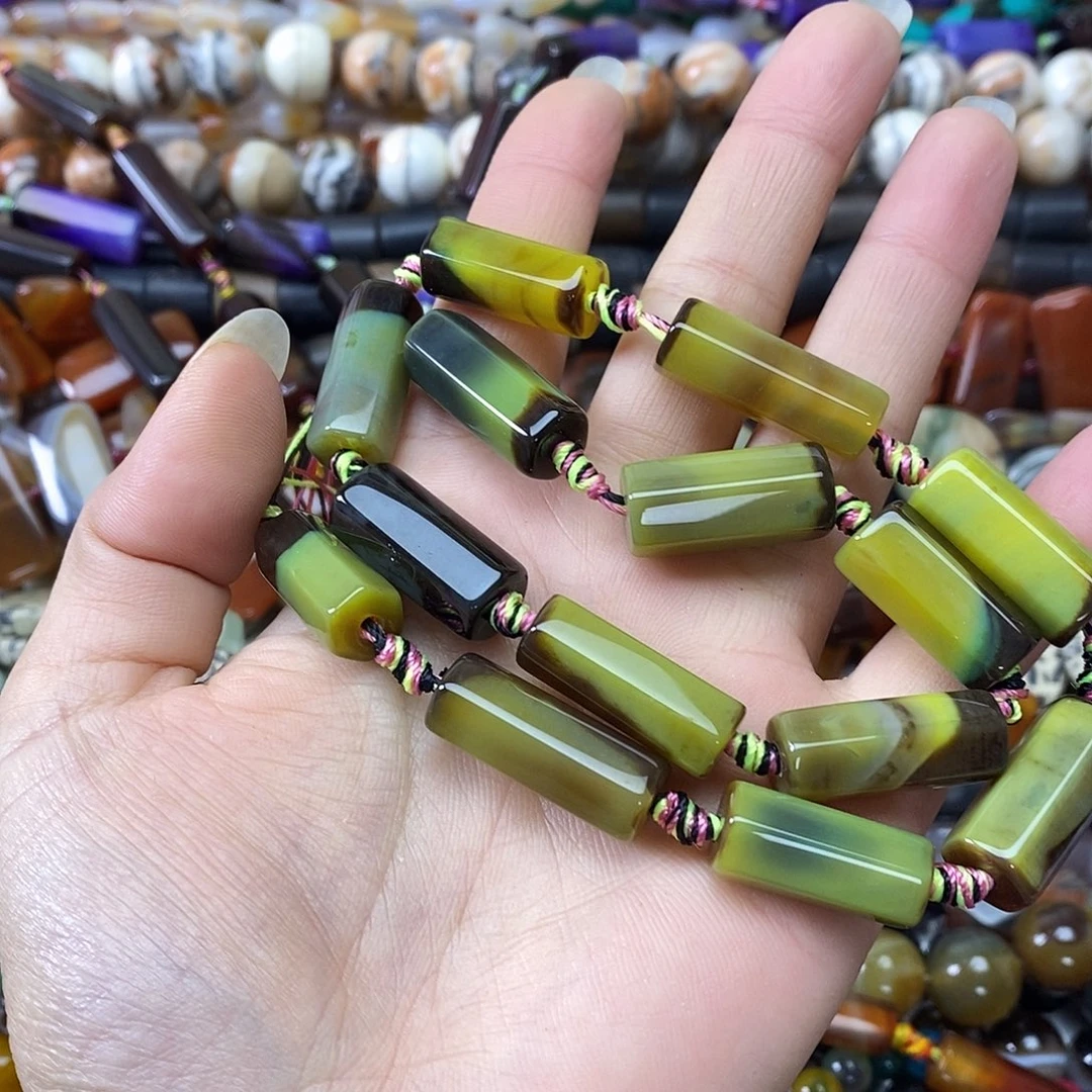 玛瑙/玉髓未镶嵌珠宝半成品玛瑙一条