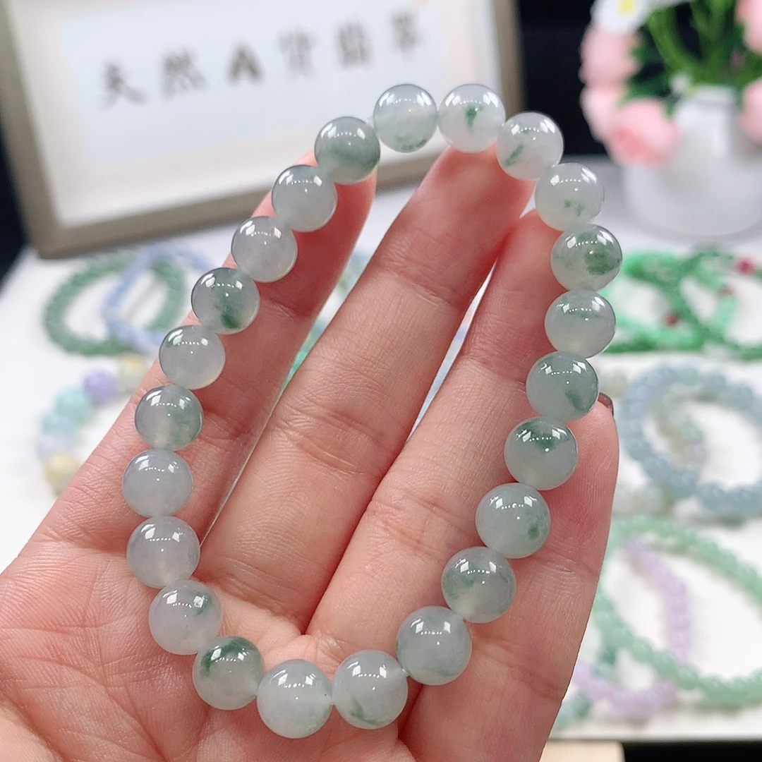 翡翠未镶嵌手链8.4mm