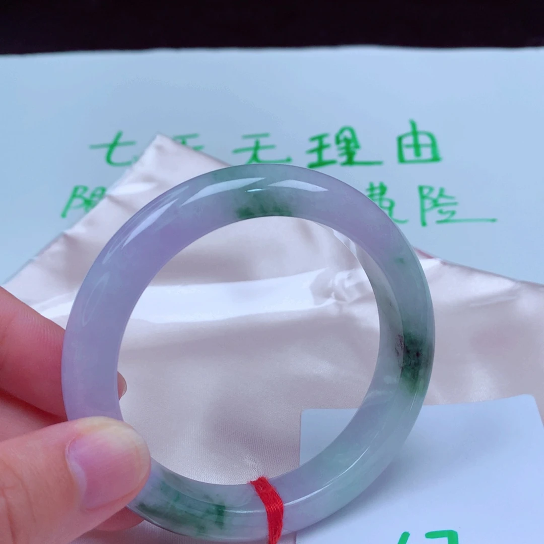 未镶嵌手镯翡翠缅甸天然A货翡翠手镯56.4