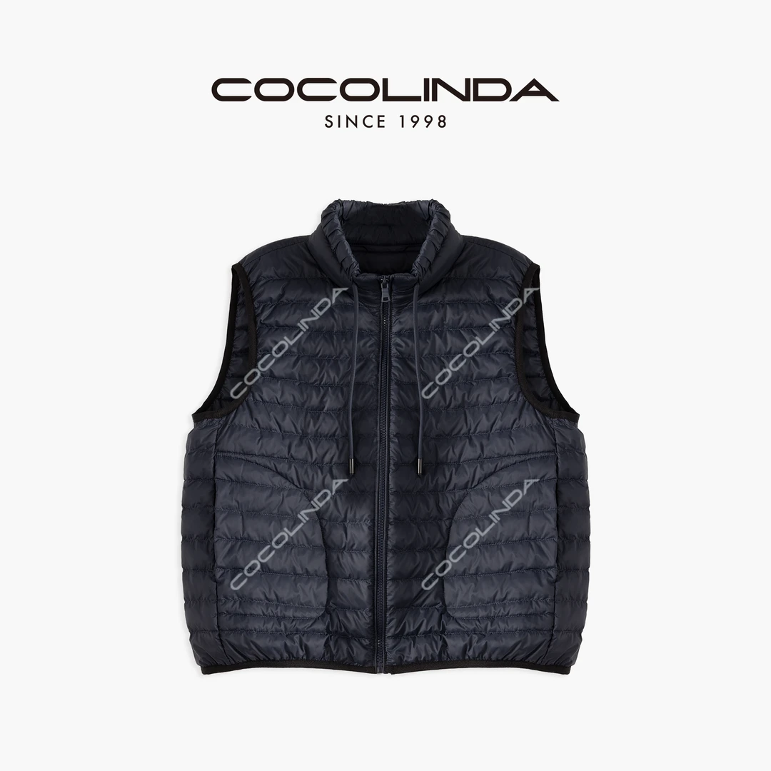 COCOLINDA | 90白鸭绒立领羽绒服马甲V2842
