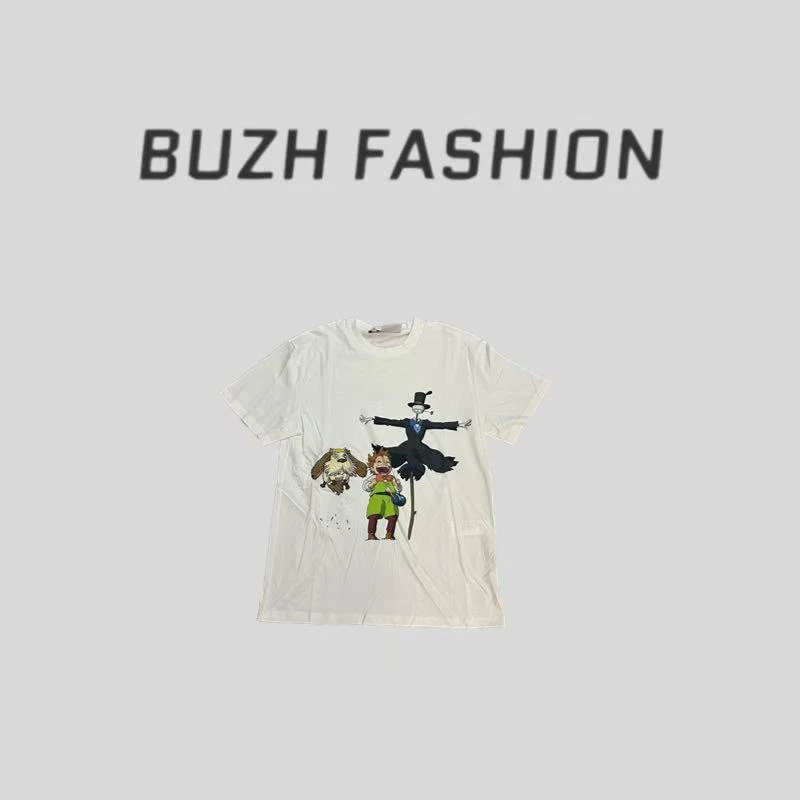 BUZH小众设计师款大版时尚百搭白T短袖