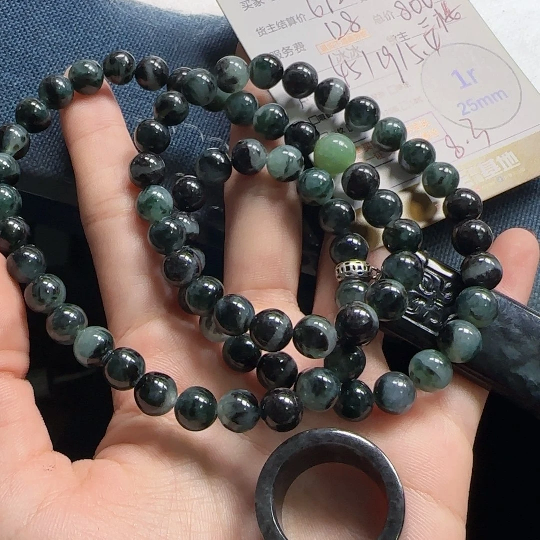 翡翠挂件银S925镶嵌風****?