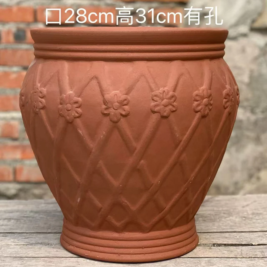 12大口径深色泼墨绿植法师老桩多肉花盆