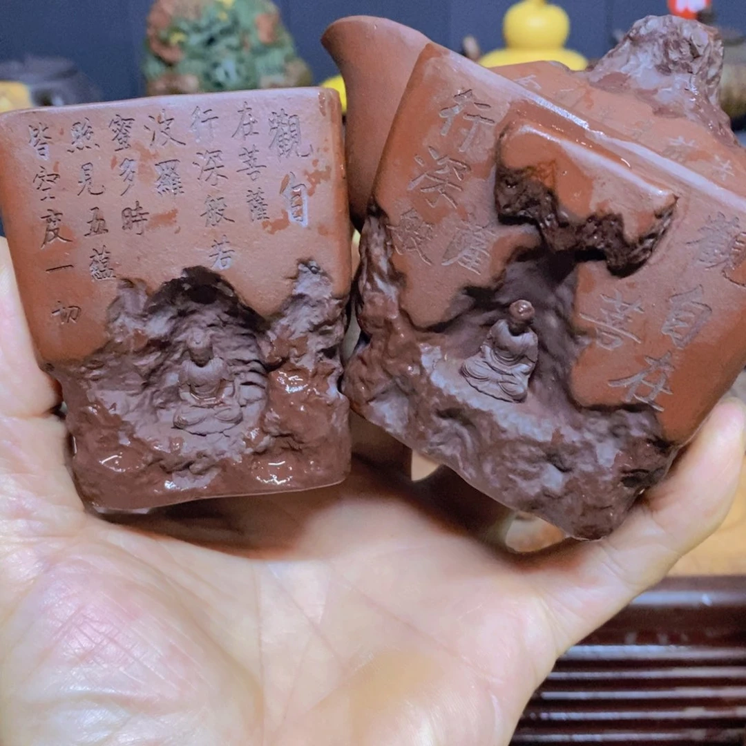 茶杯绿泥鲨****紫砂紫砂