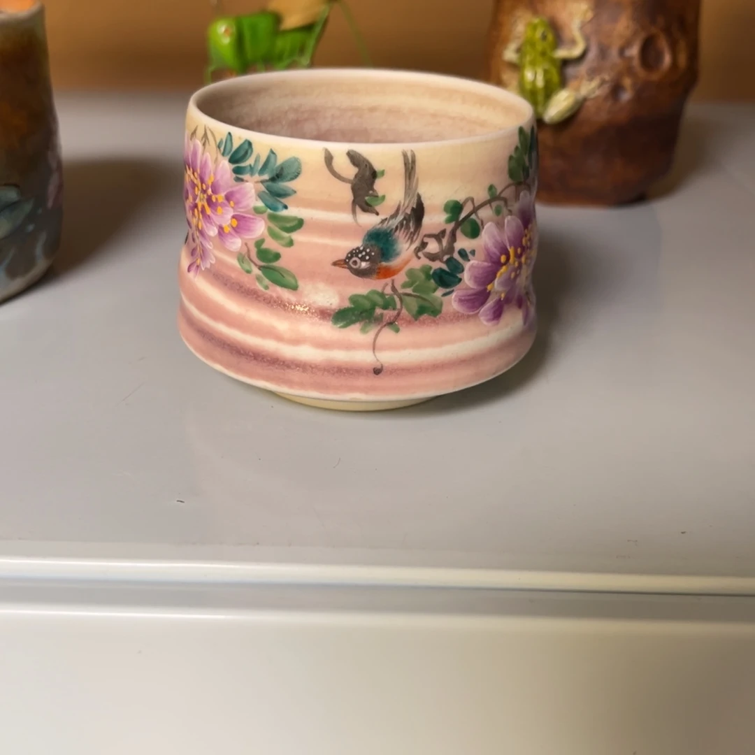 娜***.杯柴烧纯手工手绘陶瓷