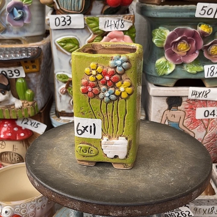 粗陶材质多肉花盆