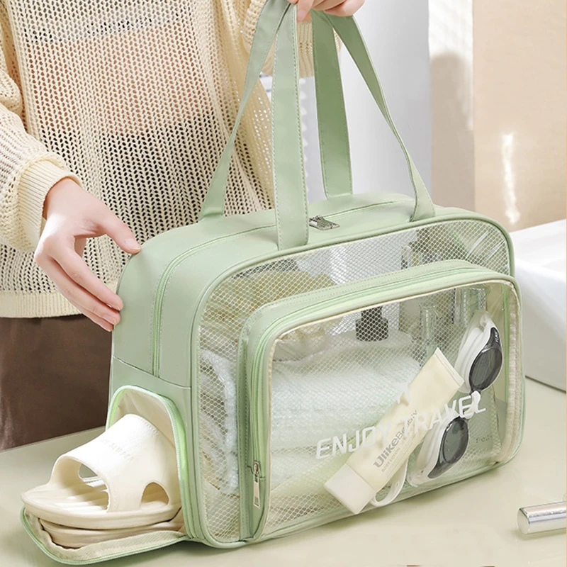 干湿分离洗澡包洗漱包女大容量健身游泳包2025新款浴兜手提袋HR